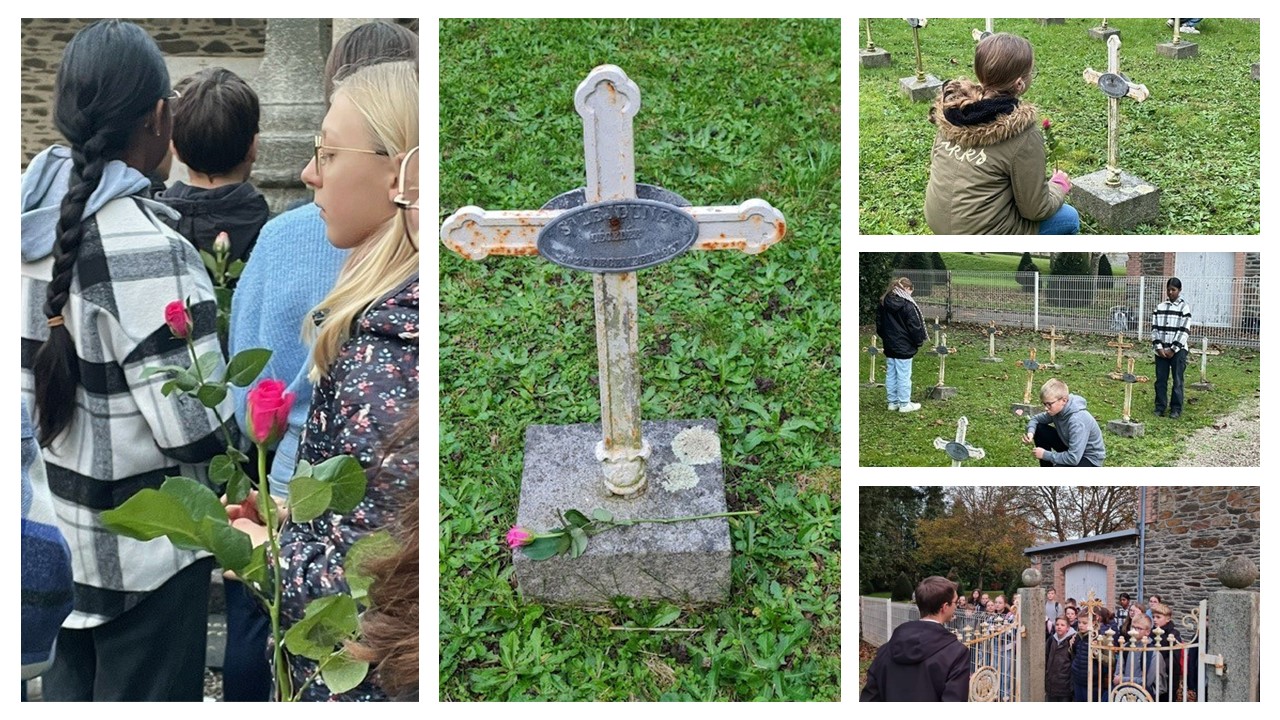 Fleurissement tombes des religieuses cimetière BS